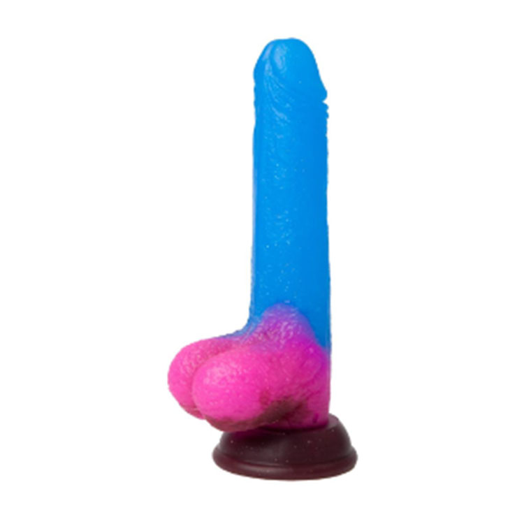 Barvit silikonski dildo