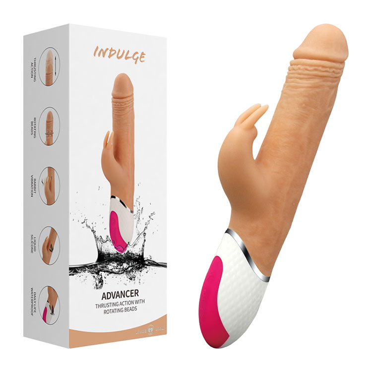 Zajčji vibrator, ki se vrti in potiska