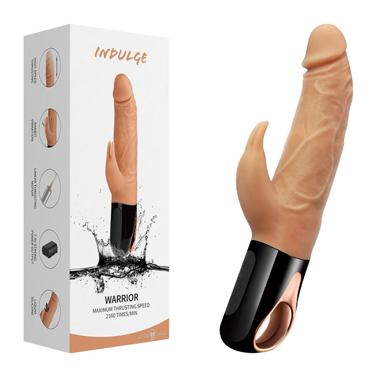 Realistični potisni zajčji vibrator